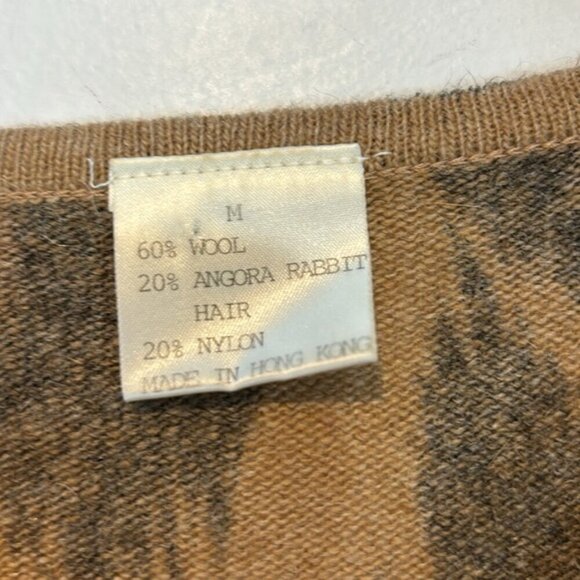 Leopard Print Wool Blend Bodycon Knit Dress - Picture 3 of 9